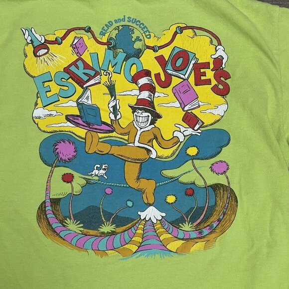 VTG Eskimo Joe's Dr. Seuss Parody READ T-Shirt Youth XL Fits Women’s XS Beefy-T - Picture 6 of 11